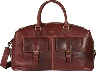 Howard London Walter Weekendtas - Heren - Weekendtassen - Bruin - ONE Size - Leer - Tassen