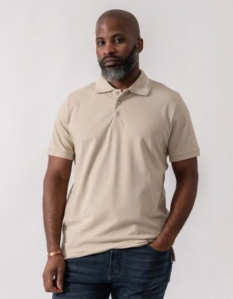 Emporio Armani Mens Emporio Armani Mens Beach Polo - Taupe - Brown - Size: 38