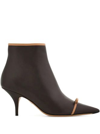 Ferragamo 70 mm enkellaarzen met strikdetail - Zwart