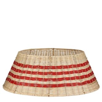 MiCa Decorations Falda de &aacute;rbol de navidad beige h25xb60xl60cm