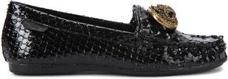 Kurt Geiger Chelsea Croc Embossed Loafer in Black at Nordstrom, Size 5.5