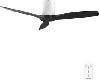 Cecotec Cecotec Ventilador De Techo Con Mando A Distancia De 52 Energysilence Aero 5400 Classic White&black. Motor Dc 40w, 3 Aspas