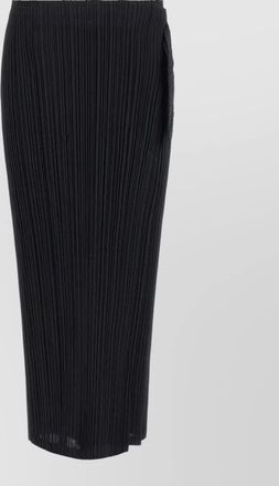 Pleats Please Issey Miyake facade skirt structured design side slit