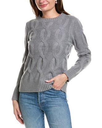 Sail to Sable Sail To Sable Chunky Cable Wool-Blend Sweater