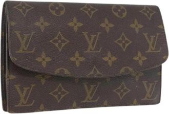 Louis Vuitton Pre-owned Vintage Monogram Clutch - Dames - Vintage Accessoires - Bruin - ONE Size - Vintage