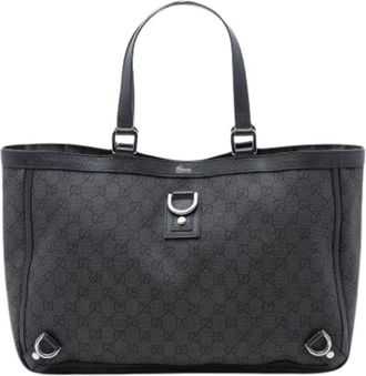 Gucci Pre-owned Tote Bags, female, Black, Size: ONE SIZE Pre-owned Abbey D-Ring Tote Bag