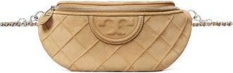 Tory Burch Fleming Soft Quilted Leather Belt Bag in Stone at Nordstrom