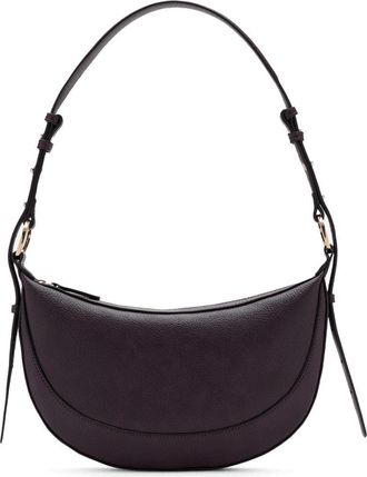 Mango Oval Faux Leather Shoulder Bag in Burgundy at Nordstrom