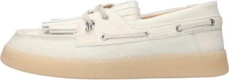 Maruti Shelby Loafers - Dames - Bootschoenen - Wit - 39 EU - Leer - Schoenen
