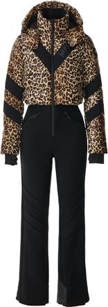 Mackage Satory Cheetah-print Bonded Fleece ski Suit - Brown - S (UK8-10 / S)