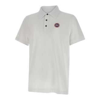 Canada Goose Polo Shirts, male, White, L, Beckley Polo