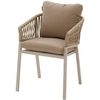 Hesperide Hesperide - Set di 2 poltrone da giardino oriengo beige e argilla in rete di alluminio e poliestere - Hesp&eacute;ride