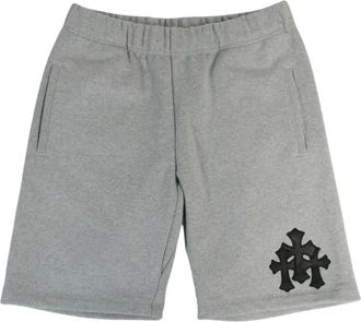 Chrome Hearts Shorts sportivi con applicazione - Grigio