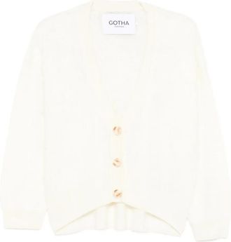 Gotha Cardigan con scollo a V - Toni neutri