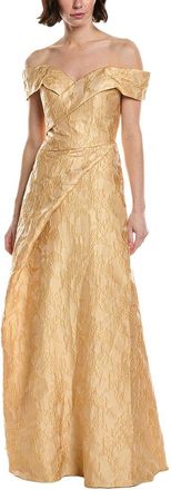 Rene Ruiz Floral A-Line Gown