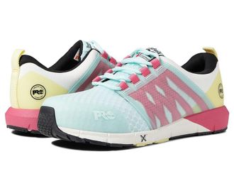 Timberland Radius Composite Safety Toe Womens Shoes Sea/Pink/Yellow 1 : 7.5 C - Medium, Textile