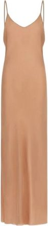 Roberto Cavalli Maxi Slip Dress - Dames - Avondkleed - Roze - L - Kleedjes