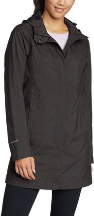 Eddie Bauer Eastsound Trench Coat In Smoke Gray