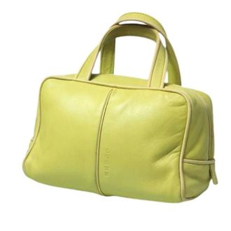 Loewe Pre-owned Handbag - Dames - Pre-owned - Groen - Maat: ONE Size Leer