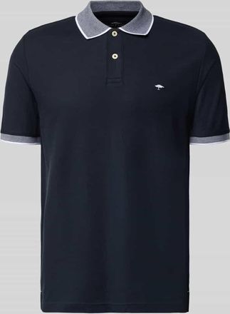 Fynch-Hatton Fynch-Hatton Modern Fit Poloshirt mit Stitching in Marine, Gr&ouml;&szlig;e 3XL