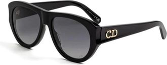 Dior Glow A1I Zonnebril - Dames - Zonnebrillen - Zwart - 55 MM - Accessoires