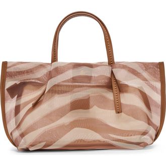 Dolce Vita Selene Mesh Tote Bag in Zebra at Nordstrom