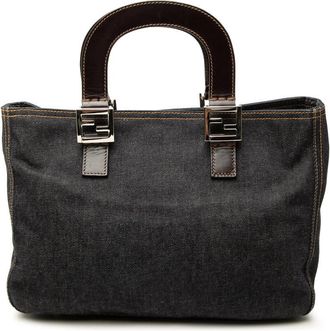 Fendi Pre-owned Fendi Denim Twins Tote Ladies LOSXOPJBW3LFGXQH