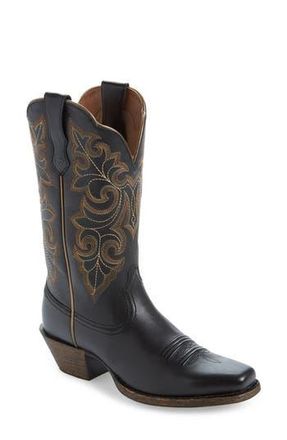 Ariat Roundup Western Boot in Limo Black at Nordstrom Rack, Size 8.5