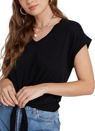 Bella Dahl Tie Front V-Neck T-Shirt