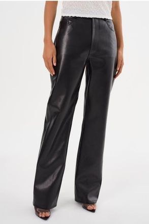 LaMarque Demora | Recycled Leather Pants in Black at Nordstrom, Size 26 32
