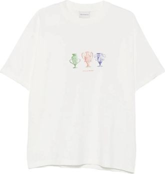 Dr&ocirc;le de Monsieur T-Shirt - Heren - T-shirts - Wit - M - Katoen - Tops