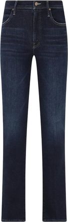 Mother Rascal Straight Jeans - Dames - Regular Fit Jeans - Blauw - W25 - Katoen - Jeans