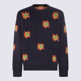 Ermenegildo Zegna Blue Wool And Cashmere Blend Sweater