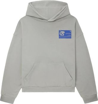 We11done Hoodie met print - Grijs