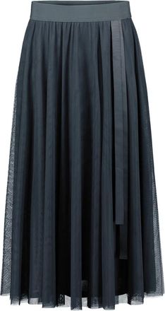 Vera Mont Rokken, Dames, Grijs, L, Tule, Gelaagde Tule Rok Glamour Stijl