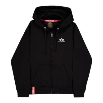 Alpha Industries Basic Zip Hoody SL - Heren - Vesten met rits - Zwart - M - Katoen - Hoodies & sweatvesten