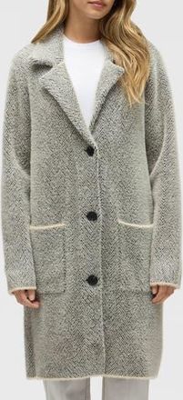 NVLT Chevron Print Eyelash Coat in Herringbone at Nordstrom Rack, Size Large