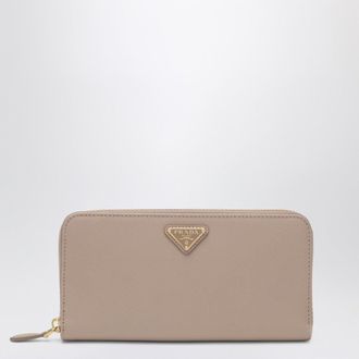Prada Powder and gold zip around wallet