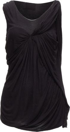 Lanvin Asymmetric Draped Tank Top
