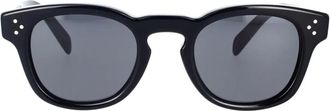 Celine Celine - Geometrische zonnebril met grijze glazen - Dames - Accessoires - Zwart - Maat: 49 MM
