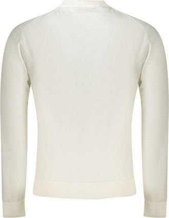 Napapijri Embroidered Logo Crew Neck Sweater - White