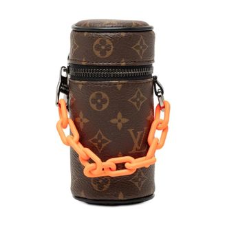 Louis Vuitton Pre-owned Mini Bags, female, Brown, Size: ONE SIZE Pre-owned Printed Cylinder Pouch