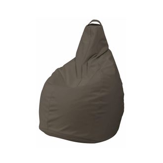 Dmora Dmora - Puf Aunter, Sill&oacute;n Multiusos, Puf, Puf Reposapi&eacute;s, Made In Italy, 90x90 H120 Cm, Beige
