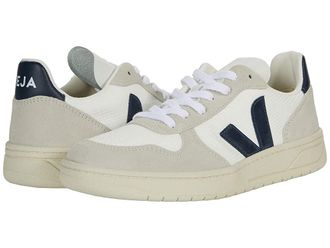 Veja V-10 Womens Shoes B-Mesh White/Nautico : EU 42 (US Womens 11) M, Leather