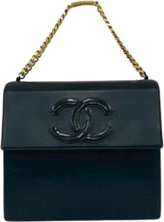 Chanel Pre-owned Shoulder Bags, female, Black, Size: ONE SIZE Pre-owned Vintage Shoulder Bag