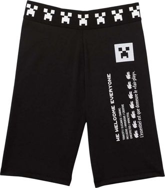 Lacoste Dames/Dames Live X Minecraft Biker Shorts (Zwart)