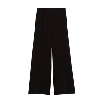Max Mara Black Weekend Trousers - Ovada - female - Weekend Max Mara - Wide Trousers - Black - 2XS - Trousers