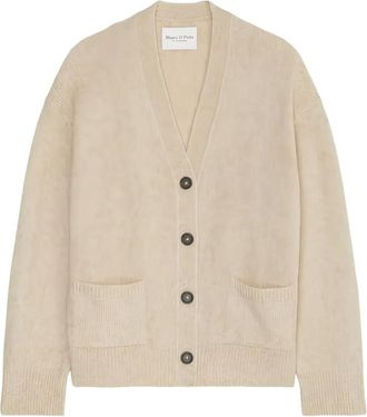 Marc O'Polo Cardigan con bottoni e scollo a V - Toni neutri