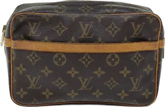 Louis Vuitton Trousse De Toilette Brown Canvas Clutch Bag (Pre-Owned)