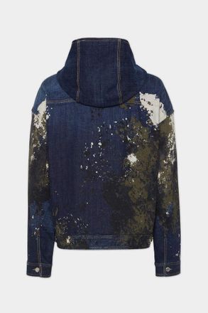 Dsquared2 Distressed Denim Jacket - Navy